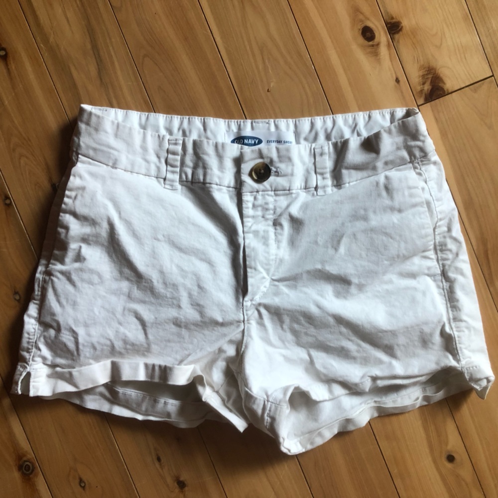 White old navy shorts